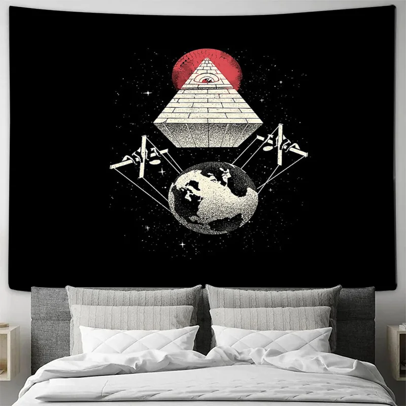 الصوفي نسيج الكون غالاكسي الفضاء السماوية ديكور الجدار الشنق غرفة النوم المنزلية غرفة الجمالية مقسم الفن #3