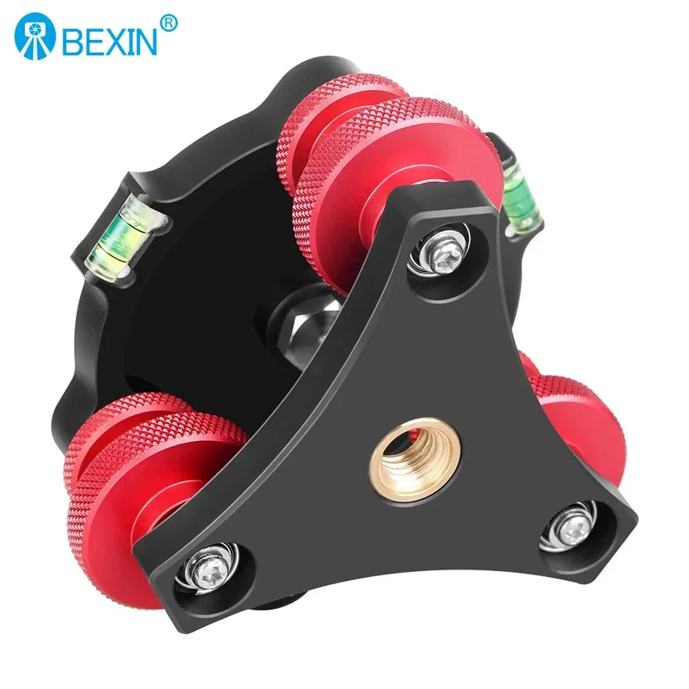 Tripod Head Speedy Leveling Base Horizontal Adjustment Base w Offset Bubble Level FOR Canon Nikon DSLR Camera Tripod & Monopod