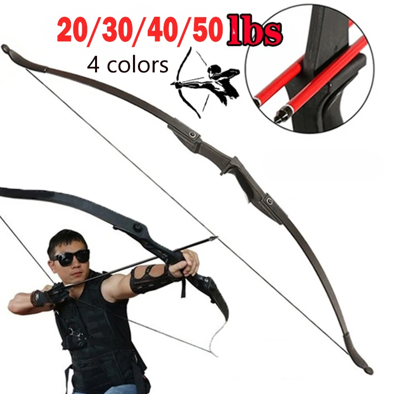 20/30/40/50Ibs Double Arrow Table Recurve Bow Archery Left and Right Hand Universal Scenic Cs Shooting Game Straight Bow Hunting