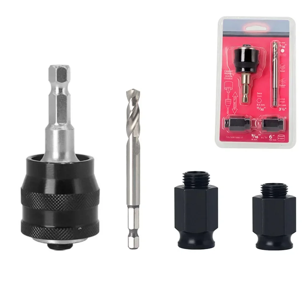 

Hole Opener Quick Stripping Pipe Self-Locking Extensions Rod Drill Bit Cutting Kit Power Tool Accessory Woodworking Tools