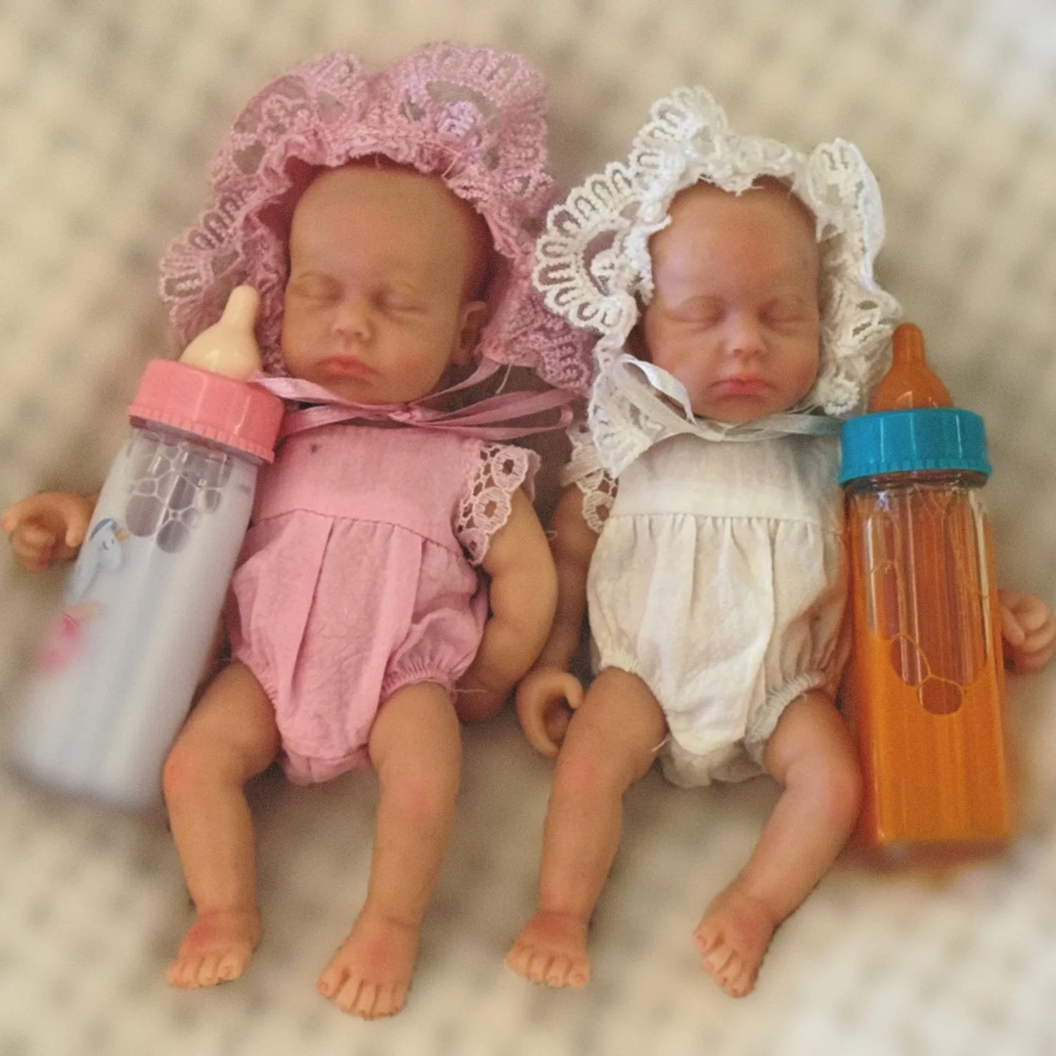 Anjo 인형 6 인치 미니 팜 소녀 Loulou 소프트 솔리드 실리콘 Reborn Doll Sleep Bebe Reborn Doll Pеборн Bebê Reborn Kукла Pеборн