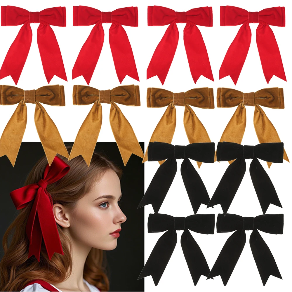 

6pcs/set Barrette Girls Simple Velvet Hair Clip For Women Sweet Elegant Hair Clips Hairpin Fashion Hair Accessories Headwear