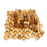120PCS Nicot Queen Rearing Cell Plastic Brown Cup For Larvae Young Bee Worms High Accepted Apiculture Beekeeping Tools Supplies