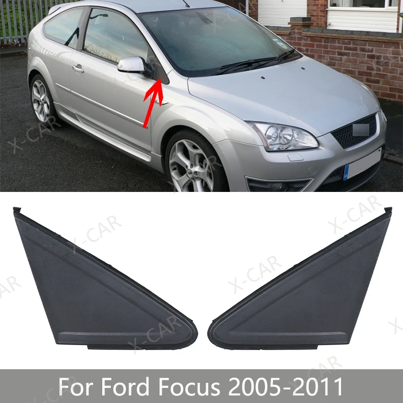 For Ford Focus MK2 2005-2011 Exterior Rearview Side Mirror Corner Triangle Molding Trim Cover Lid Plate 4M51A16004 4M51A16003