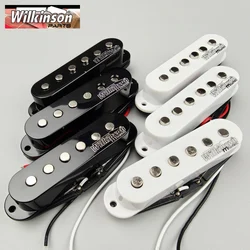 Wilkinson Electric Guitar Pickups Lic Vintage Single Coil Pickups for ST guitar White Black 1 set WOVS