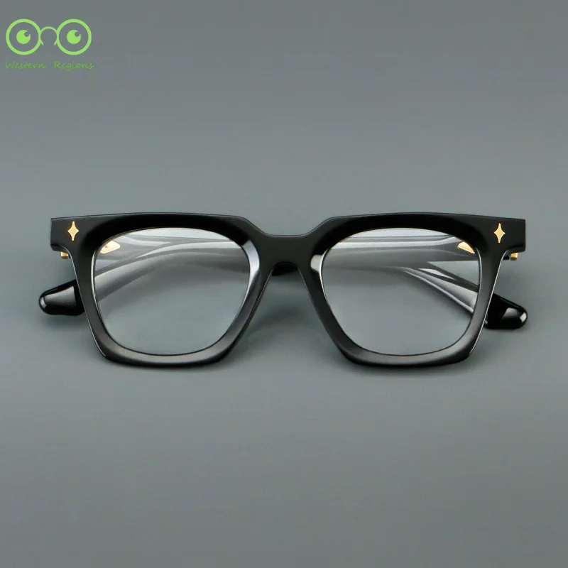 

Designer style fashionable retro men's eyeglass frame with European and American fashion frame and myopia presbyopia