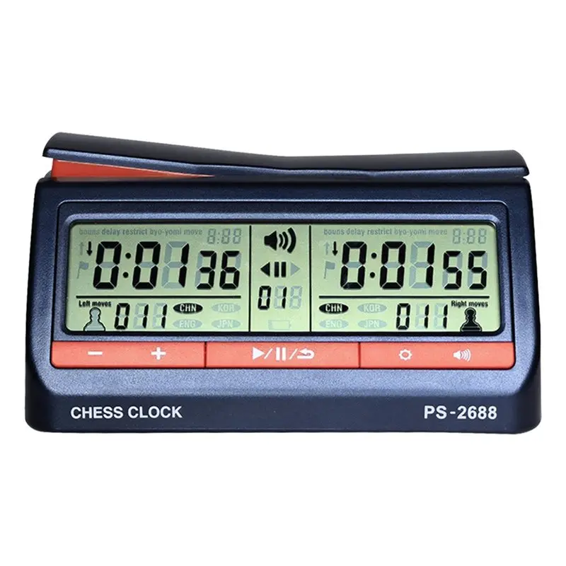 

HOTB72A Professional Chess Clock Multifunctional Timer Hour Meter Stopwatch International Chess Games