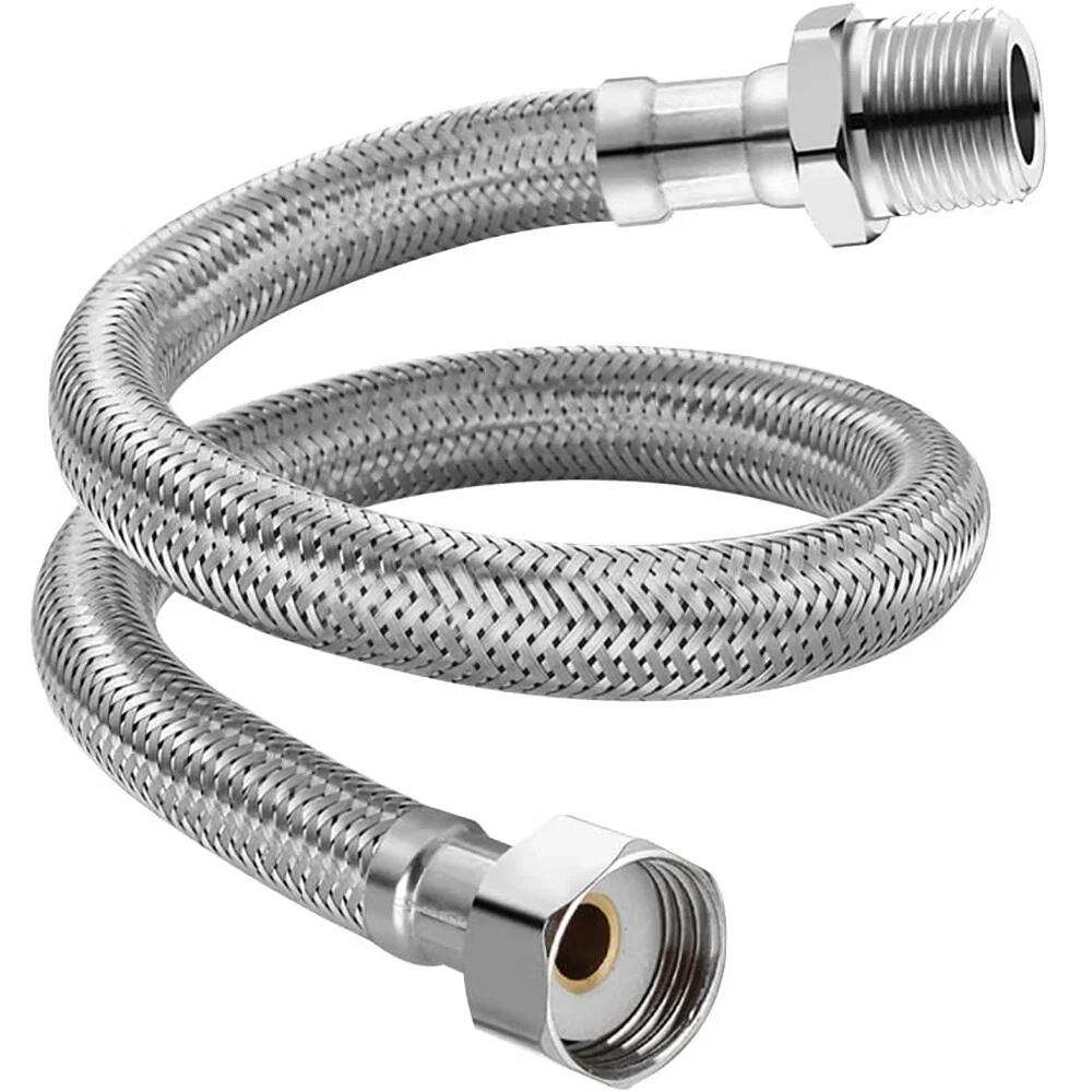 

Нержавеющая сталь 304, 1/2 дюйма, внутренняя резьба x 1/2 дюйма, штекер BSP, гибкий соединитель для крана, длина гибкого шланга, удлинительная труба 200–2000 мм