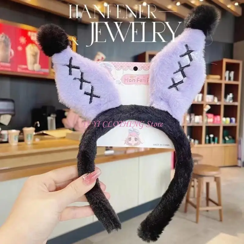 N5KF Thỏ Băng Đô Quấn Tóc Sang Trọng Truyện Tranh Cho Thấy Đảng Đạo Cụ Hình Cô Gái Mũ Đợi Đầu Đa Năng