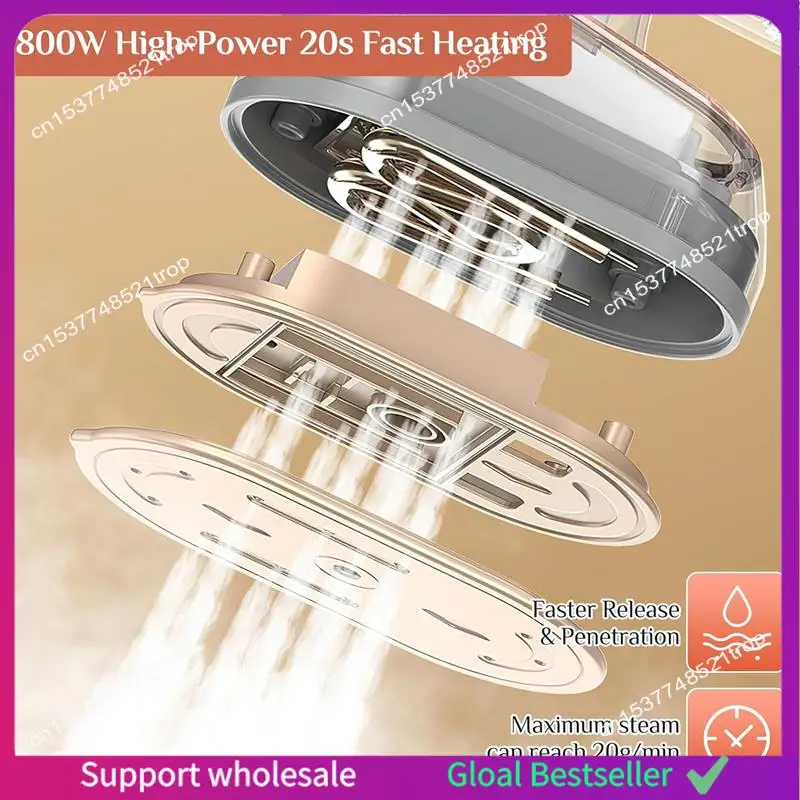 A38M Handheld Steamer Iron For Clothes Support Dry & Wet Ironing, 800W Mini Portable Clothes Steamer Iron, Travel EU Plug Easy T