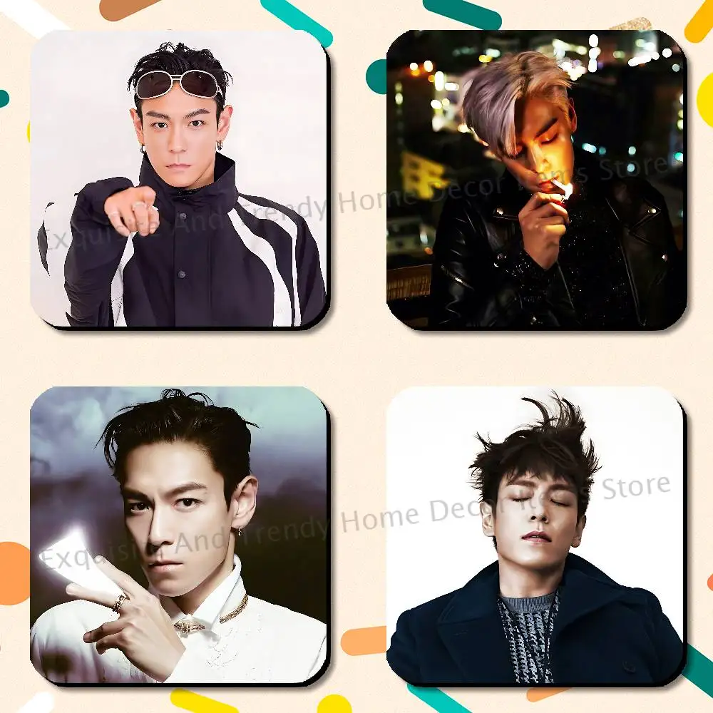 Rapper T-T.O.P ANOTHER DIMENSION Square Decorative Fridge Magnets for Home Kitchen Office Whiteboard & Locker 75x75mm