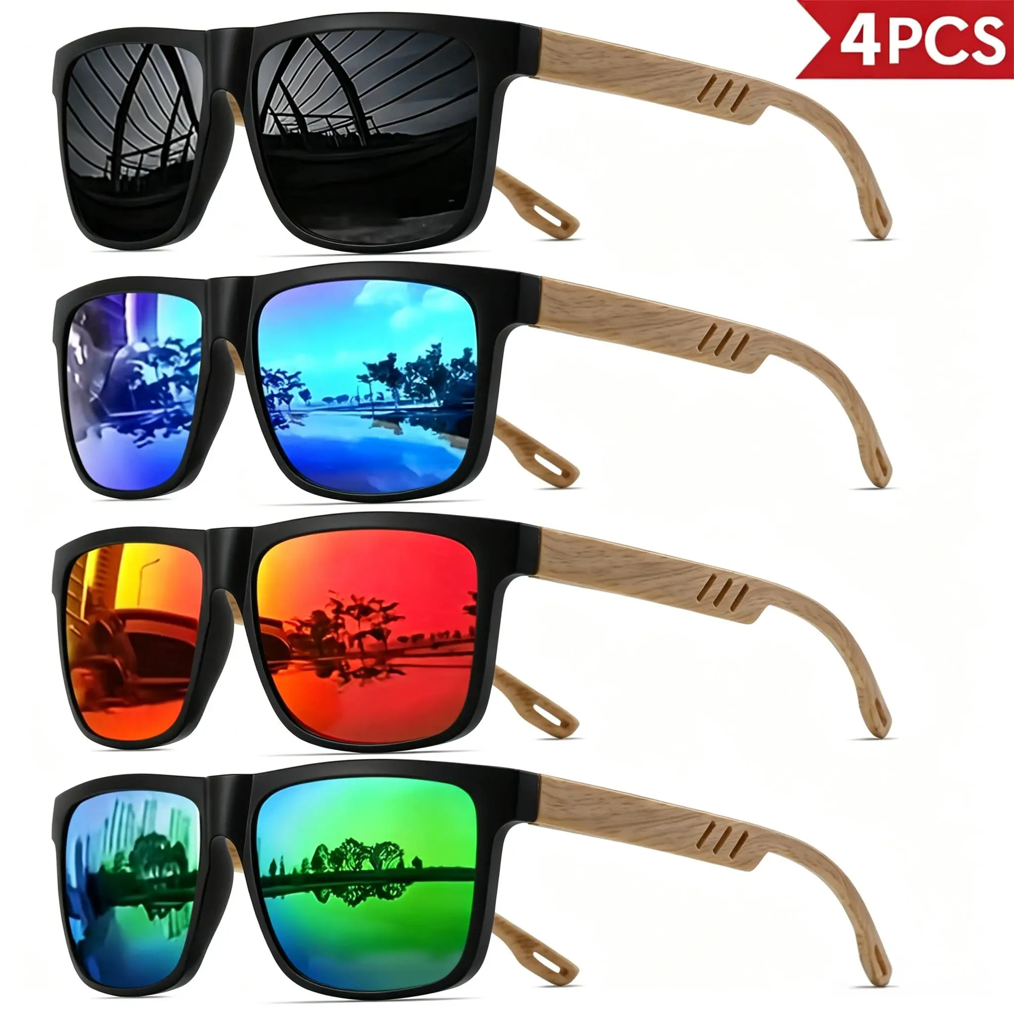 Thumbnail 2 - #35 Latest Wooden Frame Sunglasses Offers