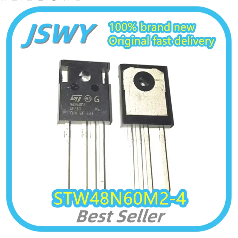(3/30pcs) STW48N60M2-4 STW48N60M2 48N60M2 TO-247-4 MOS Field Effect Tube Original Bulk Stock