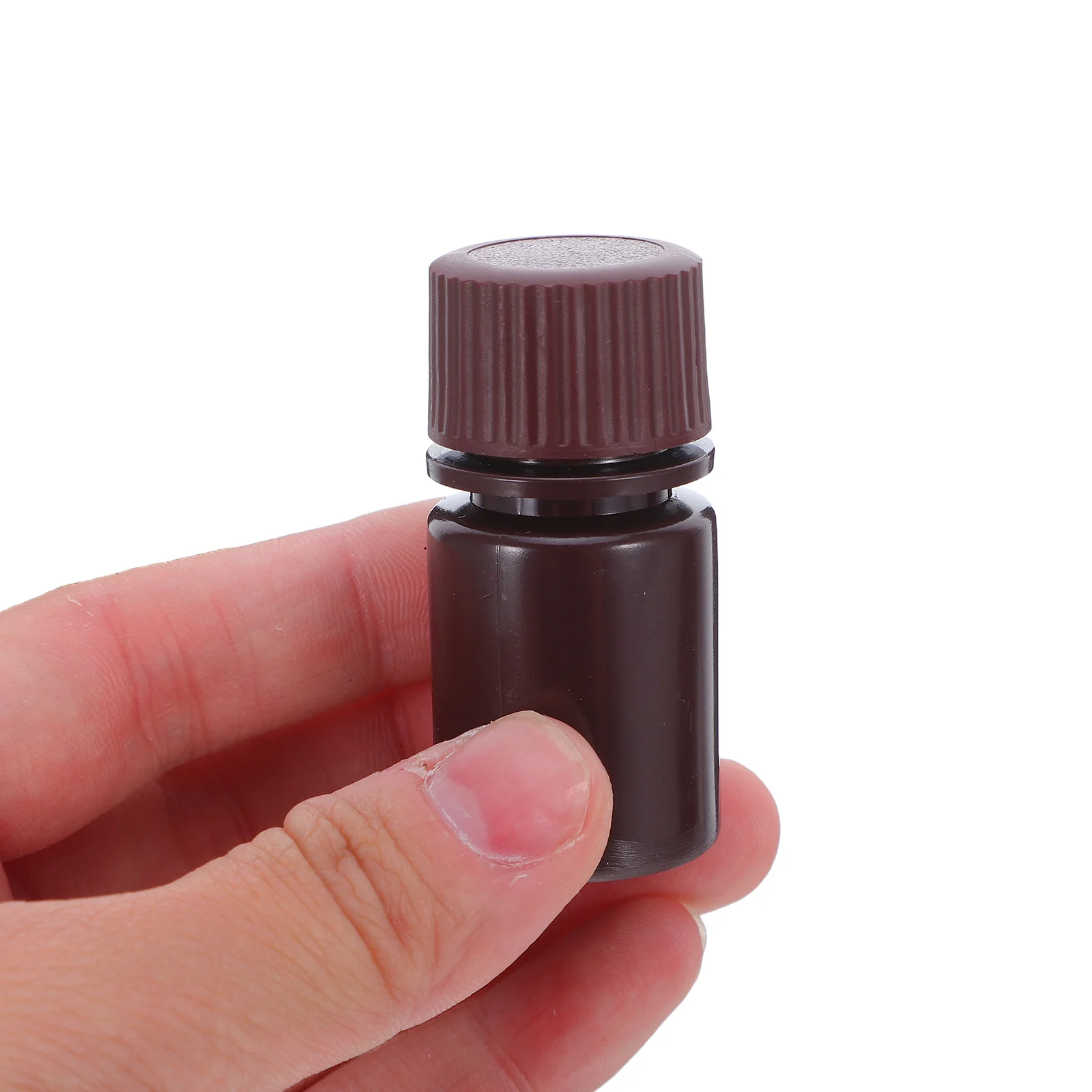 

12pcs Laboratory Amber Reagent Bottles 10Ml Wide Mouth Chemical Sample Sealing Storage Containers High Temperature Resistant