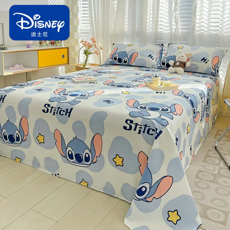 

Disney Stitch Bedding Set Anime Cartoon Printed Quilt Duvet Cover Pillowcase Comfortable Bed Four-piece bed set