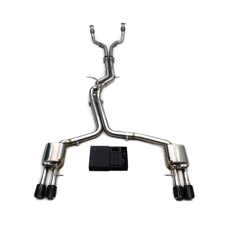 

Race Factory Custom 304 Stainless Steel Valve Muffler Pipe Tuning Exhaust Catback For Audi S6/S7 C7 4.0T 2013-2018