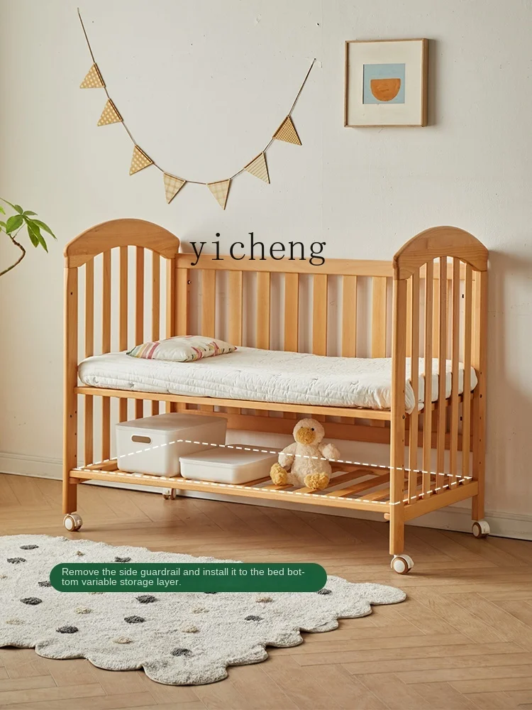 Xl Baby Bed Stikbed Verwijderbaar Kinderen Massief Houten Bed