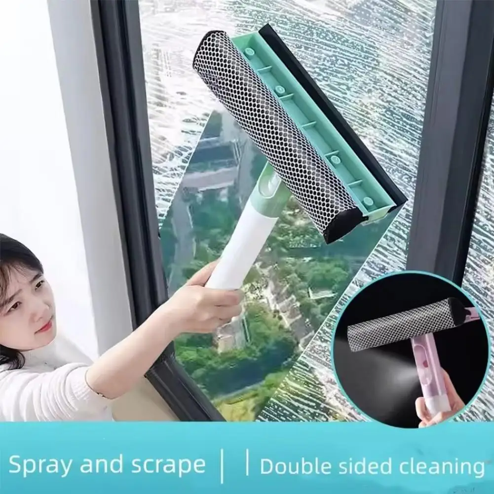 3 In 1 Window Cleaning Brush Window Glass Cleaning Tool Double-sided Disassemble Rod Window Cleaner Household Cleaning Supplies