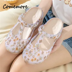 Summer Women Jelly Sandals Hole Slippers Luxury Breathable Non Slip Beach Sandals Outdoor Anti Slip Sports Slippers Nurse Shoes