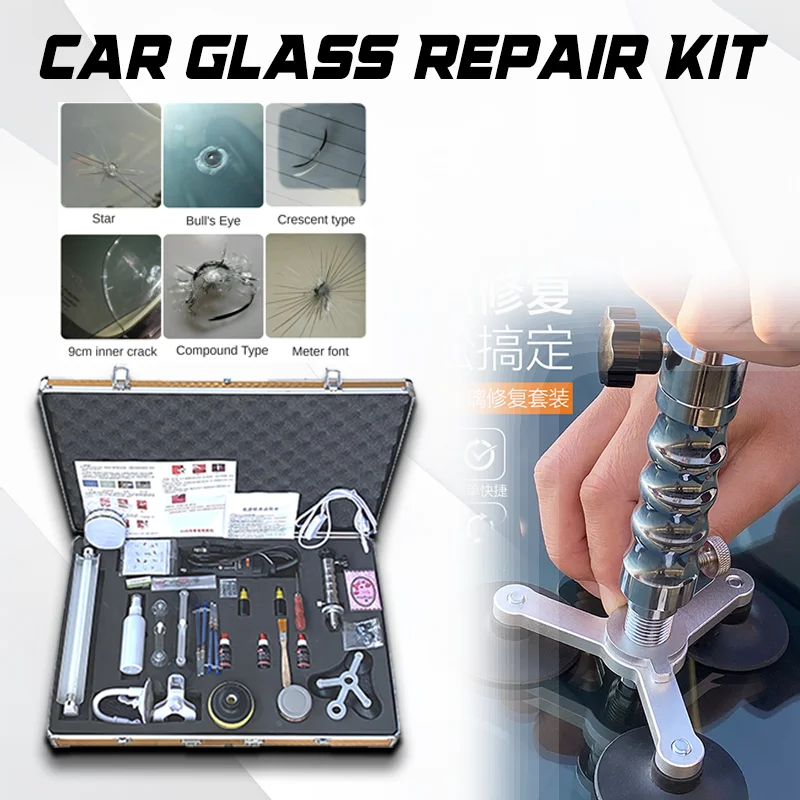 Professional Windshield Repair Restoration Tool Car Glass Repair Kit