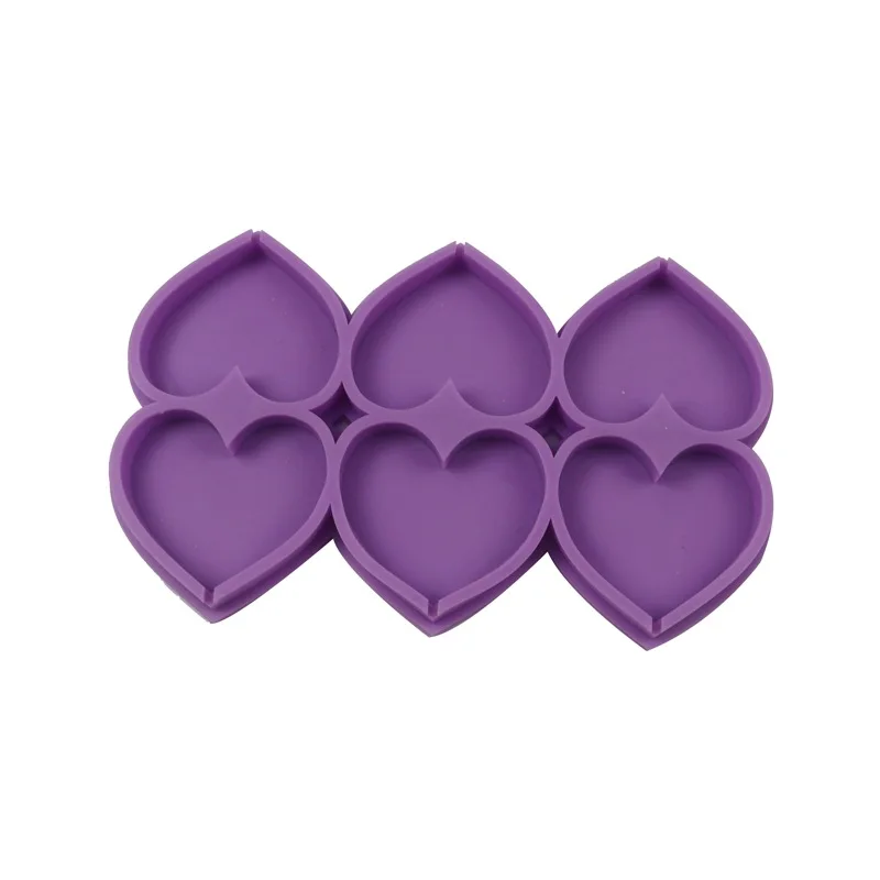 6-Cavity Love Silicone Lollipop Candy Mold DIY Homemade Kids Cake Chocolate Baking Pastry Decorating Tools Cake Decoration