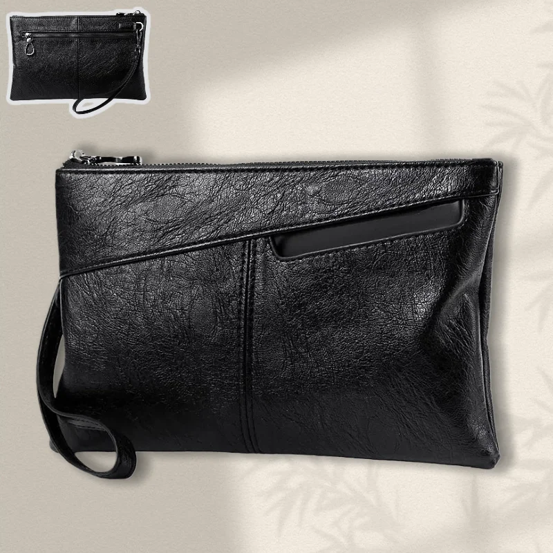 

Мужской классический кошелек из искусственной кожи, простая сумка, легкий повседневный мобильный кошелек