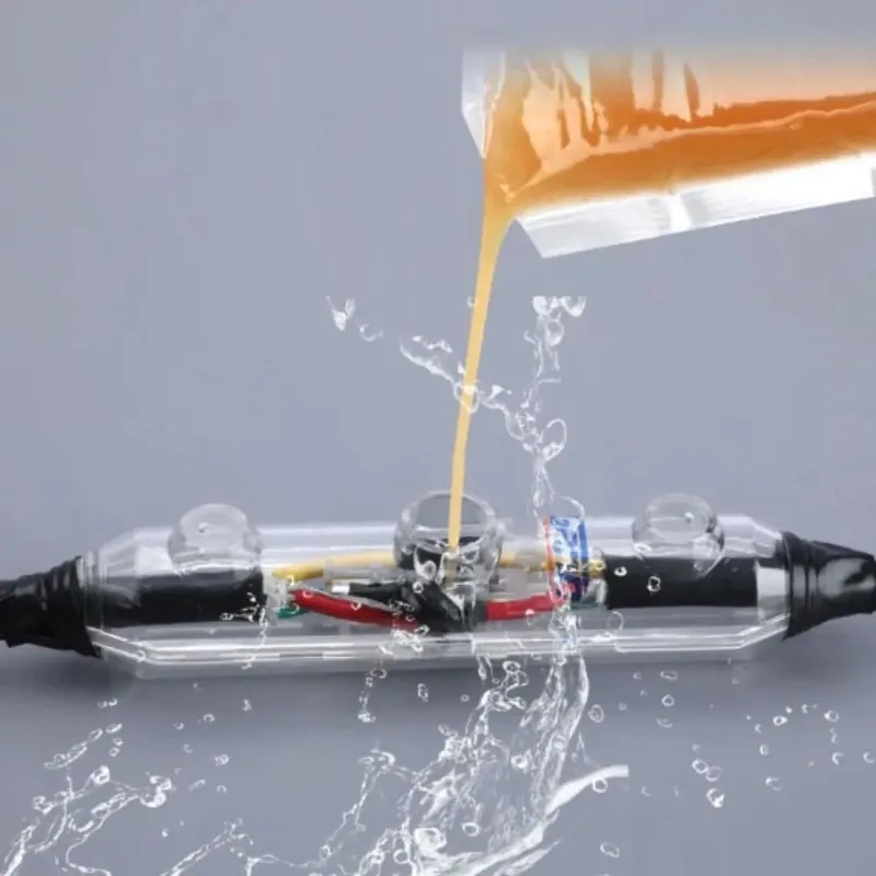 

1kv Rated Waterproof Junction Box Submersible Buried Design Outdoor Junction Box Cable Seal Light Strip Protective