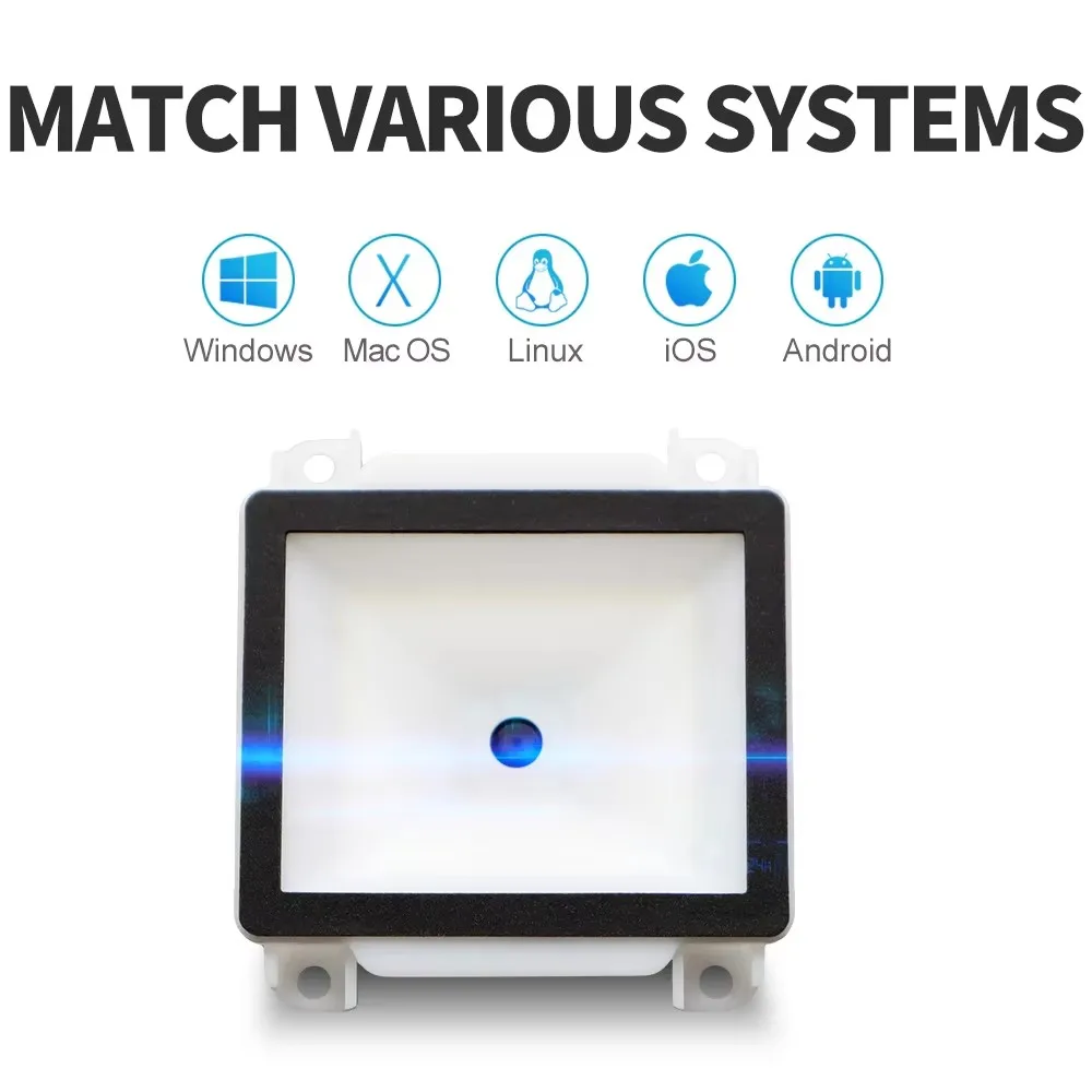 Встроенный сканер штрих-кода Модуль двигателя с дисплеем сканирования PDF417 Интерфейс USB