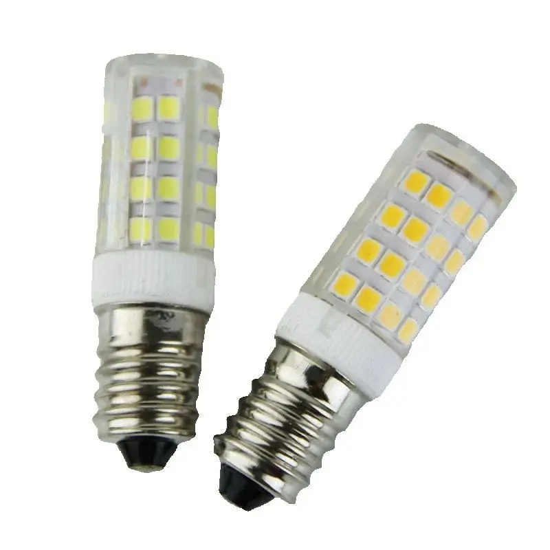 

E14 -2835-33D 5W, E14 -2835-51D 7W Светодиодная лампа для ПК и керамики переменного тока 110V220V e14 светодиодная лампа для ландшафтного домашнего освещения 16x53 мм