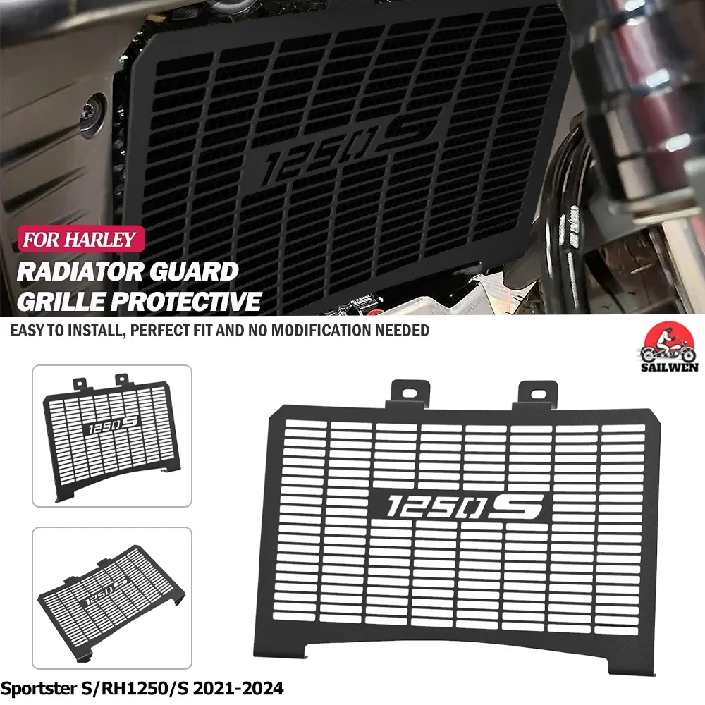 

FOR Sportster S 1250 RH1250S 2021 2022 2023 2024 Radiator Guard Protector Grille Cover Motorcycle SPORTSTER S RH 1250S 2024-2021
