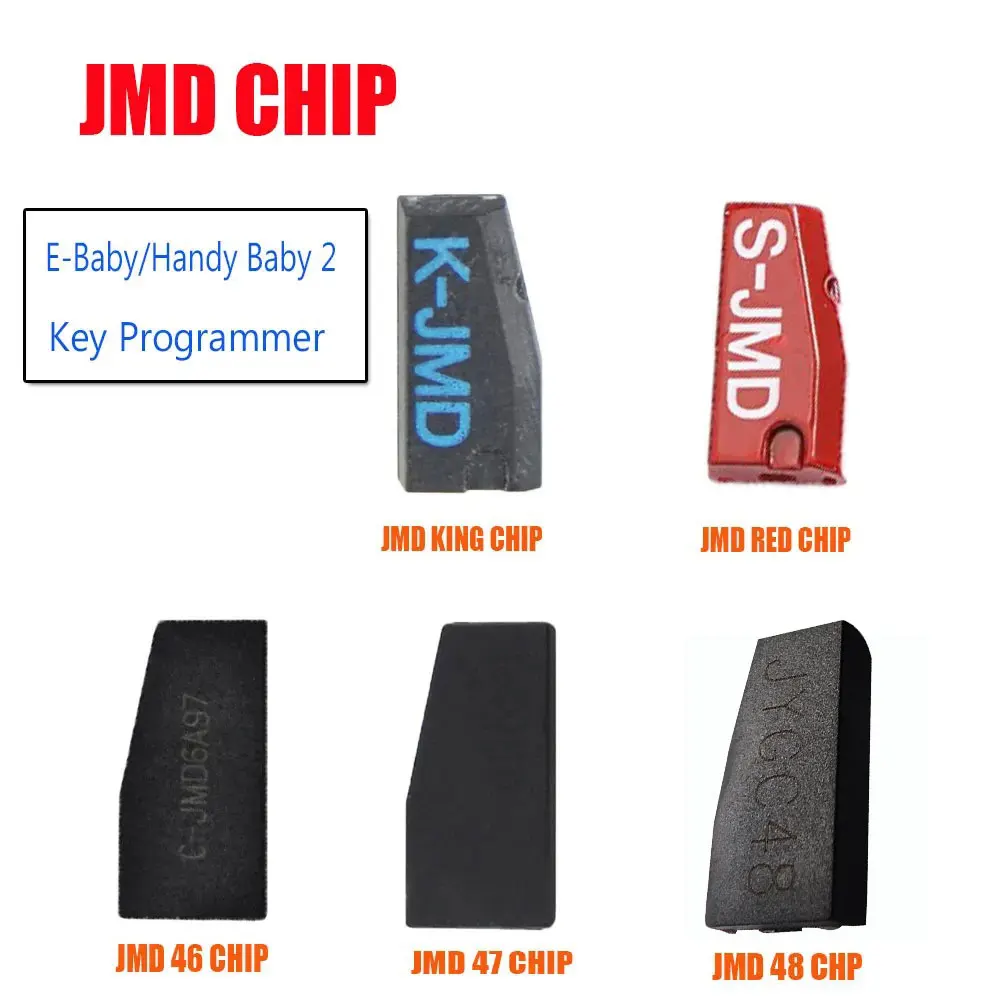 JMD Super Red/King Blue JMD48 JMD46 ID46/47/48/4C/4D/T5/G Transponder Chip E-Baby/Handy Baby 2 Key Programmer Car Key Chips