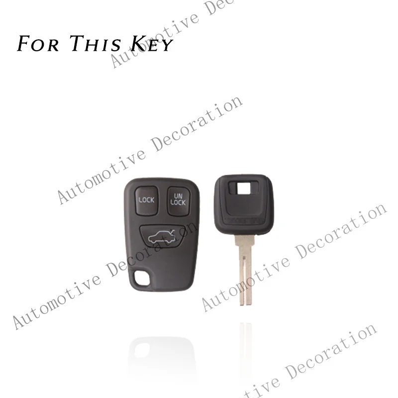 Z+ Genuine Leather Car Remote Key Fob Case Cover Holder For Volvo C70 S40 V40 98-05