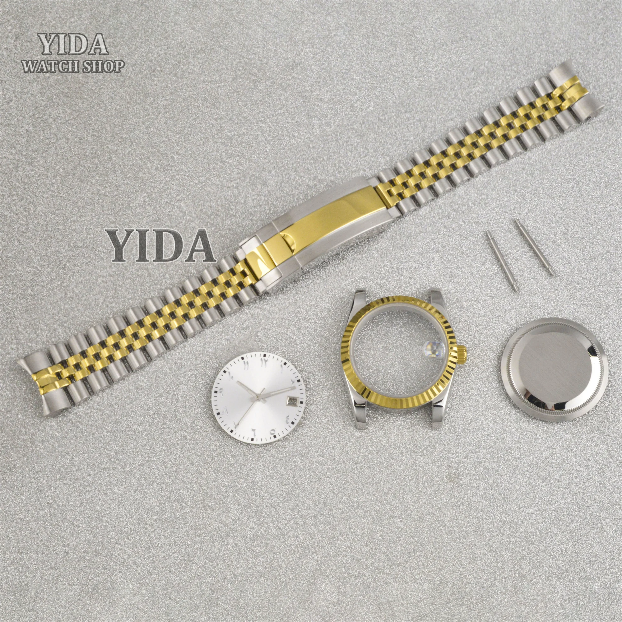 

NH35 36/39MM Case Men's Watch Stainless Steel Strap 28.5MM Dial Luminous Hands For Datejust NH36 Automatic Movement Mechancial