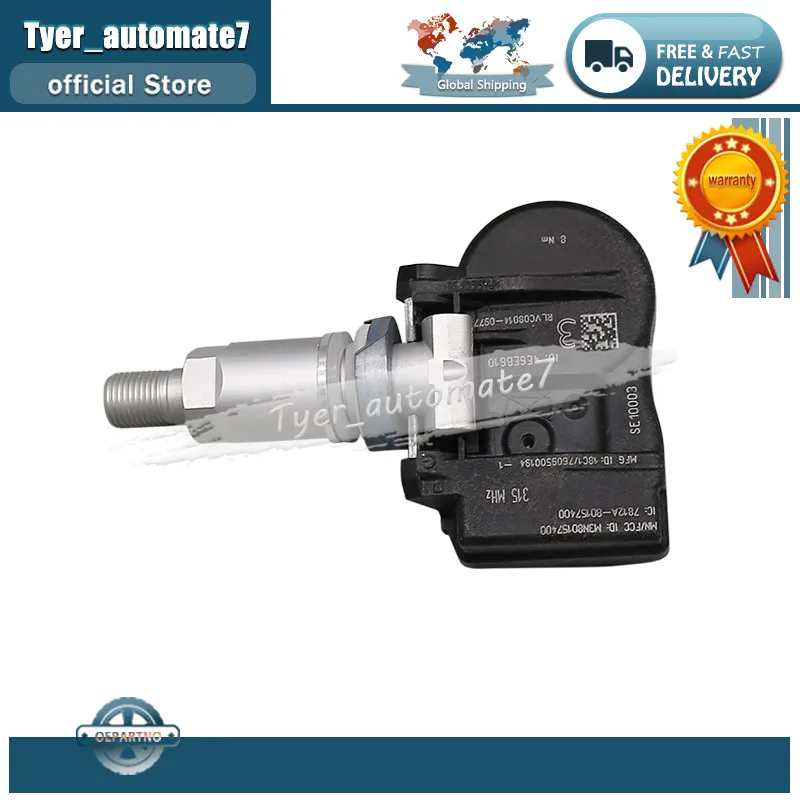 4PCS 315MHz Tire Pressure Monitoring Sensor TPMS PMV-C010 For Toyota Yaris Camry Corolla Lexus NX RX Compatible With 4260706020