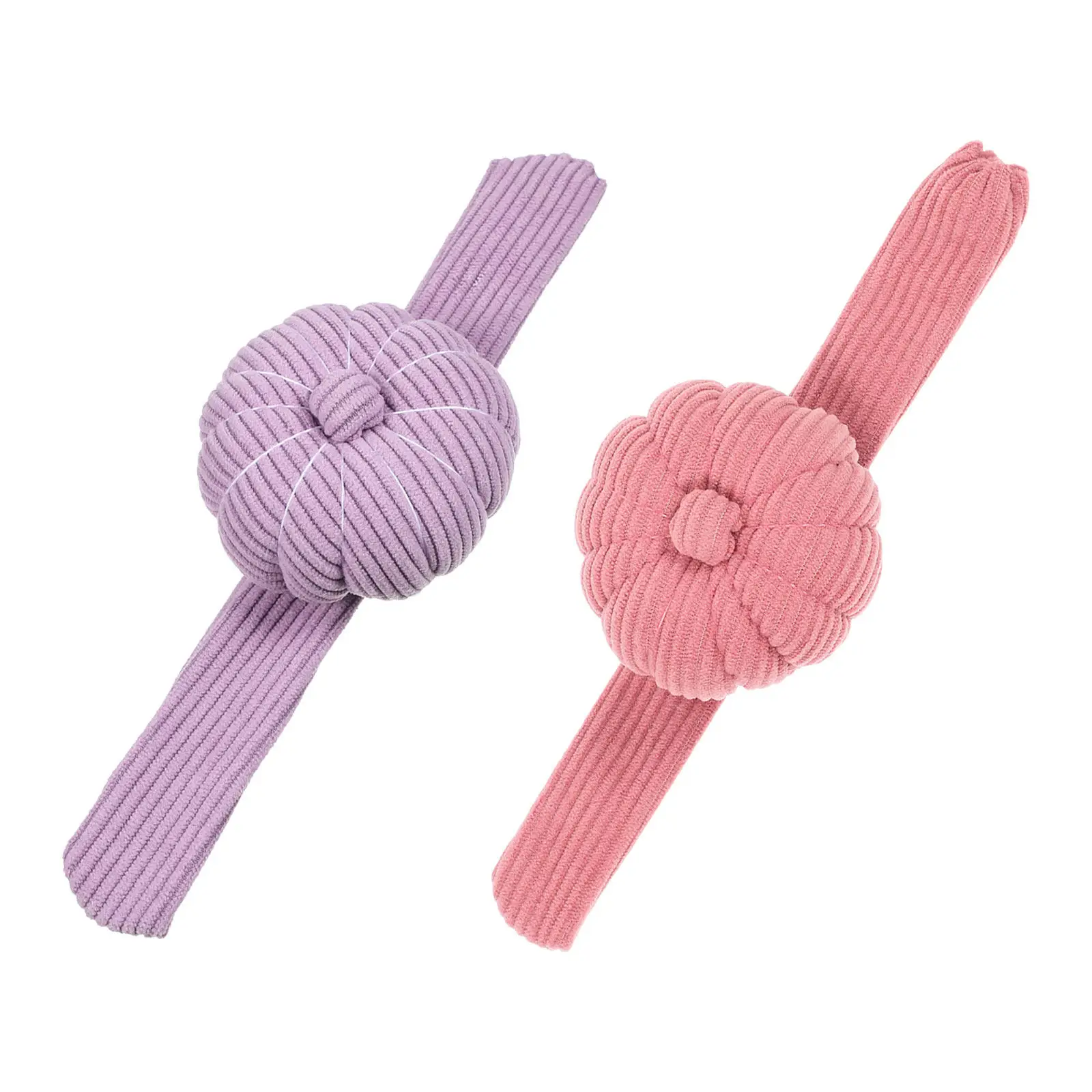 

2Pcs Corduroy Wristband Pincushion Slap Bracelet Needle Cushion Cute Sewing Pin Organizer for Quilting Embroidery Hand Sewing