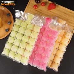 10pcs/pack Ice Cube Mold Disposable Self-Sealing Ice Cube Bags Transparent Faster Freezing Ice-making Mold Bag Kitchen Gadgets
