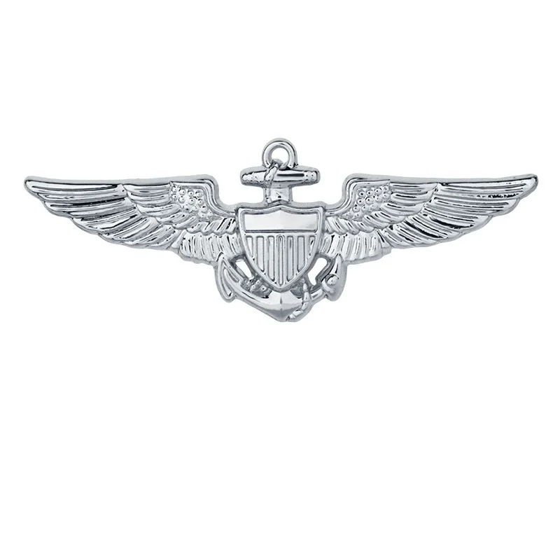 US Wings Military Command Master Aviator Metal Wings Badge Pin Brooch