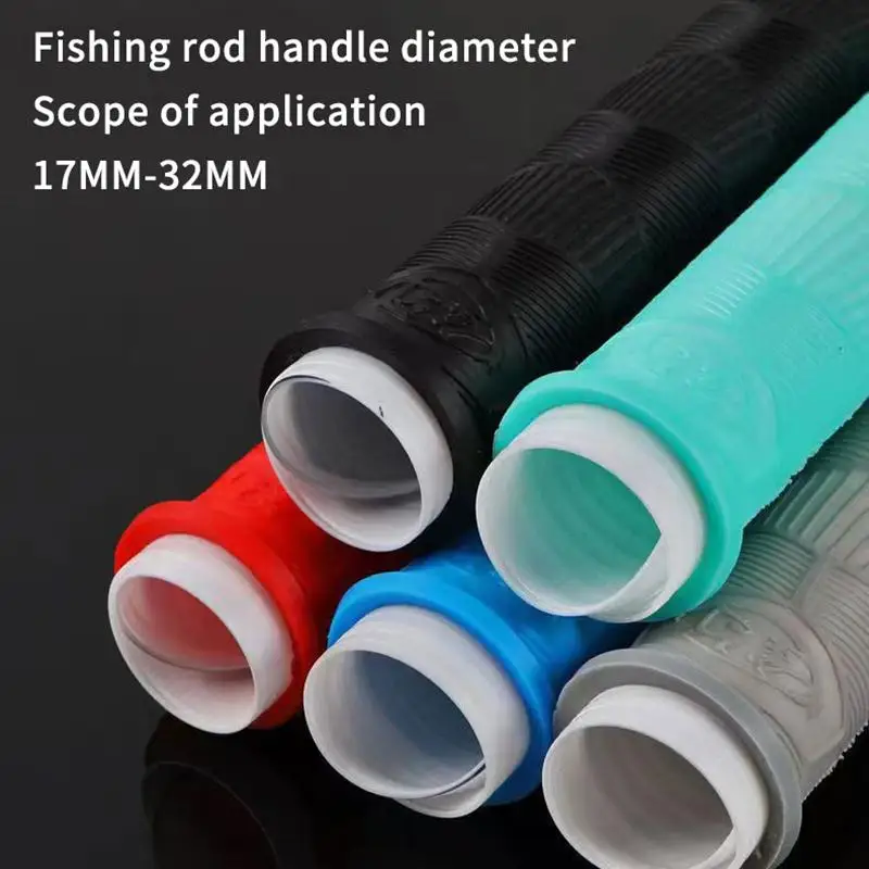 New Silicone Fishing Rod Handle Wrap Replaceable Universal Anti-slip Grips Cover Non Slip Multifunctional Hand Pole Grips - view 6
