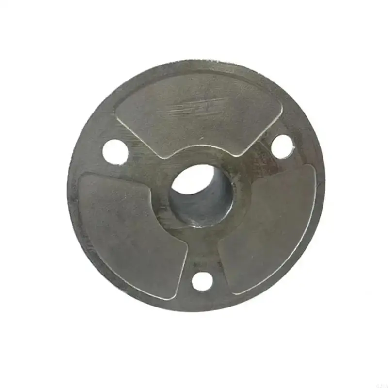 316 Stainless Steel Marine Antenna Base Mount, 1 Inch Threaded with 3-Hole Round Flange, Boat Yacht Antenna Mounting