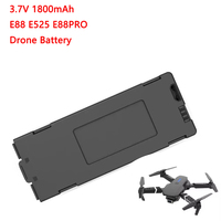 3.7V 1800mAh RC Drone Battery for E88 E99 P1 K3 P10 A13 S98 E525 RC Quadcopter Battery with Protection Circuit Rechargeable
