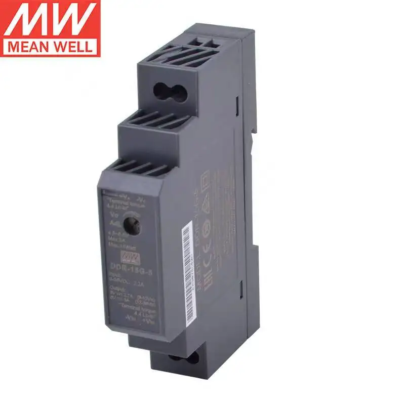 Taiwan meanwell DDR-15G-5 5V 3A 15W DIN Rail Type DC-DC Converter  Single Output Switching Power Supply Brand New Original