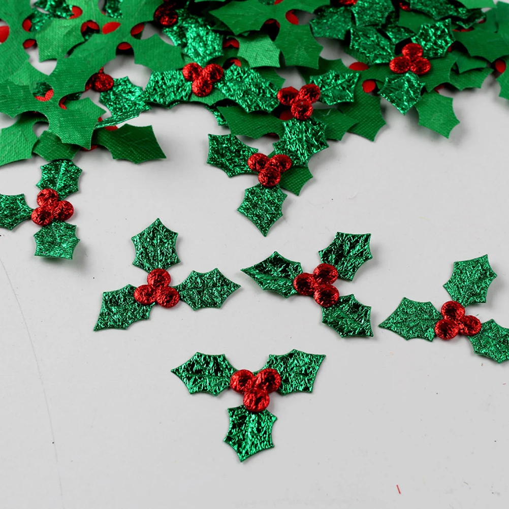 

200 Pcs Leaf Holly Berries Xmas Gift Xmas Gift Box Accessory Box Accessory DIY Crafts Mini Craft Berry Leaf