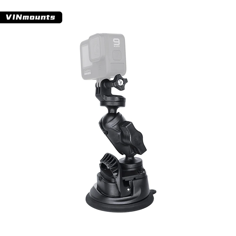 

Крепление GoPro на присоске для автомобиля, регулируемый держатель на лобовое стекло и приборную панель для GoPro Hero и экшн-камер, сверхпрочное и стабильное крепление для камеры