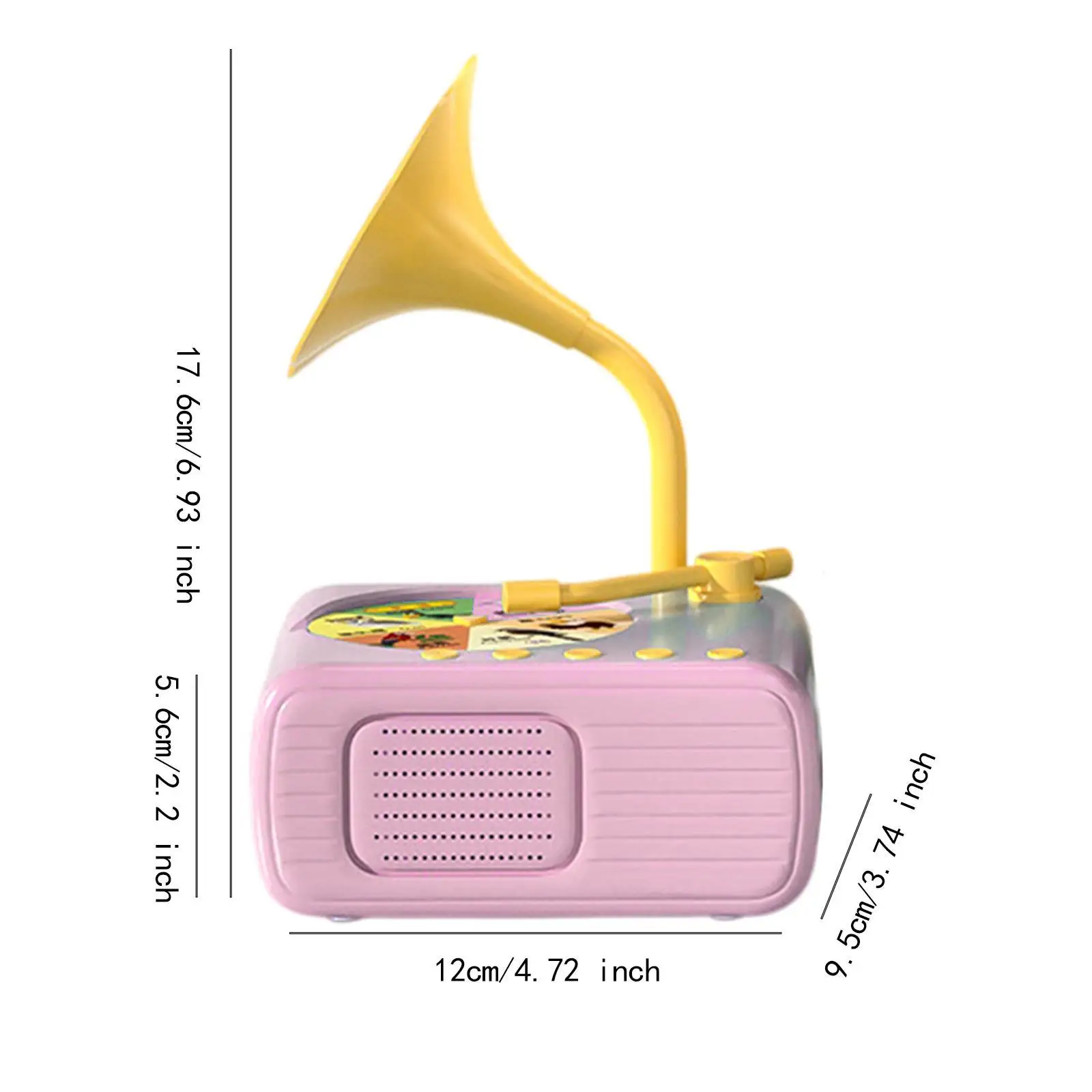어린이 축음기 다용도 스토리텔링 장난감 창의적인 뮤직 박스 튼튼한 감각 장난감