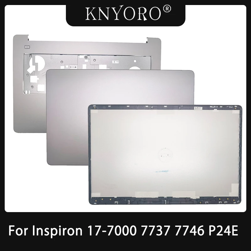 Imagem -01 - Capa de Habitação Portátil Capa Superior para Dell Inspiron 177000 7737 7746 P24e Lcd Capa Traseira Palmrest Case Superior Prata Escudo 06tjk4 capa de habitacao portatil capa superior para dell inspiron 177000 7737 7746 p24e lcd capa traseira palmrest case superior prata escudo 06tjk4 01