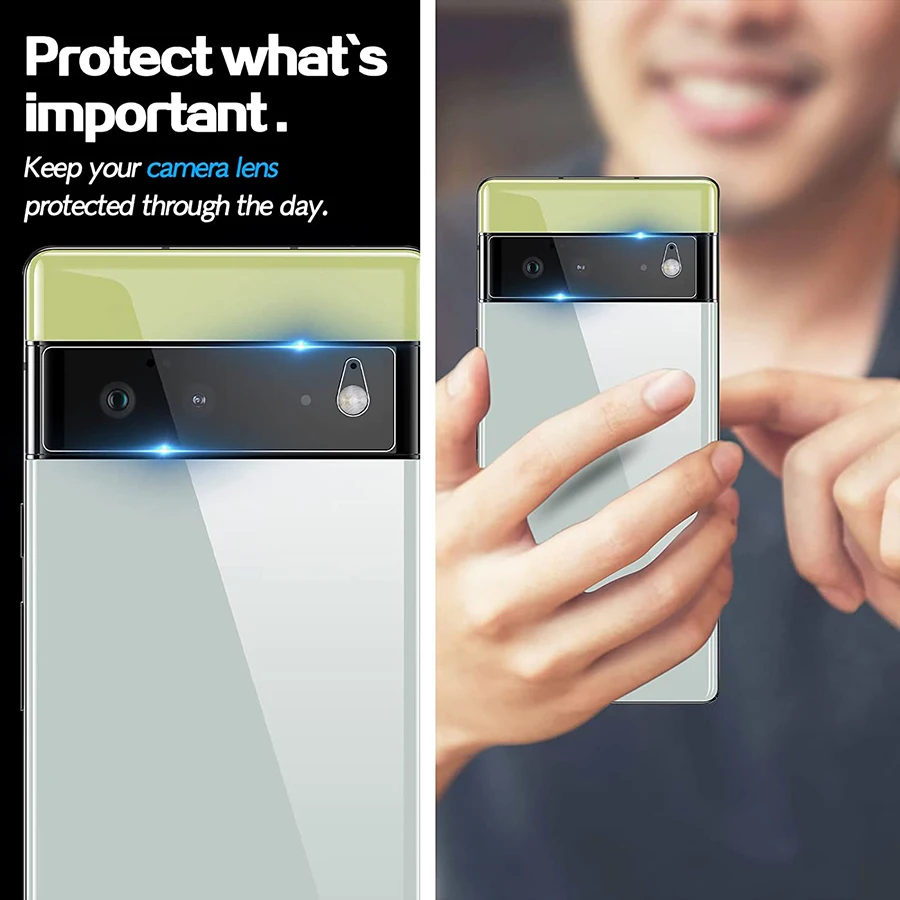 50 Pack for Google Pixel 7a Pro Camera Lens Protector Premium 9H Tempered Glass Camera Lens Cover Google Pixel 6 6.4 Inch 2021