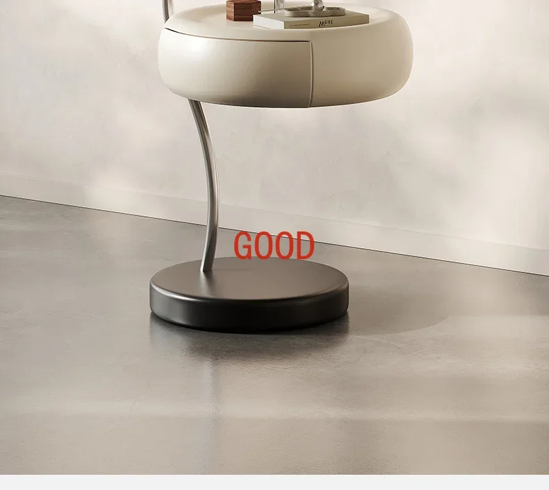 Italian Minimalist Lantern Bedside Table Storage Cream Mini Small Locker Side Modern Minimalist New