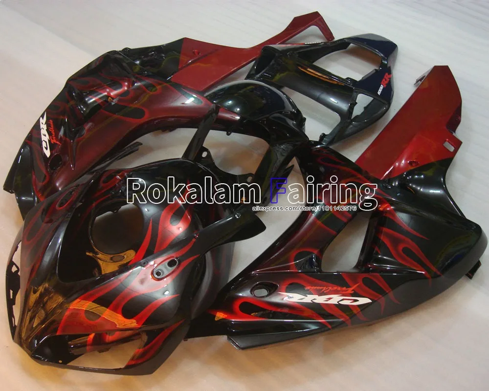 

For Honda Cowling CBR1000RR 2006 2007 Fairing 06 07 1000RR CBR1000 RR Red Flame Motorcycle Fairing (Injection molding)