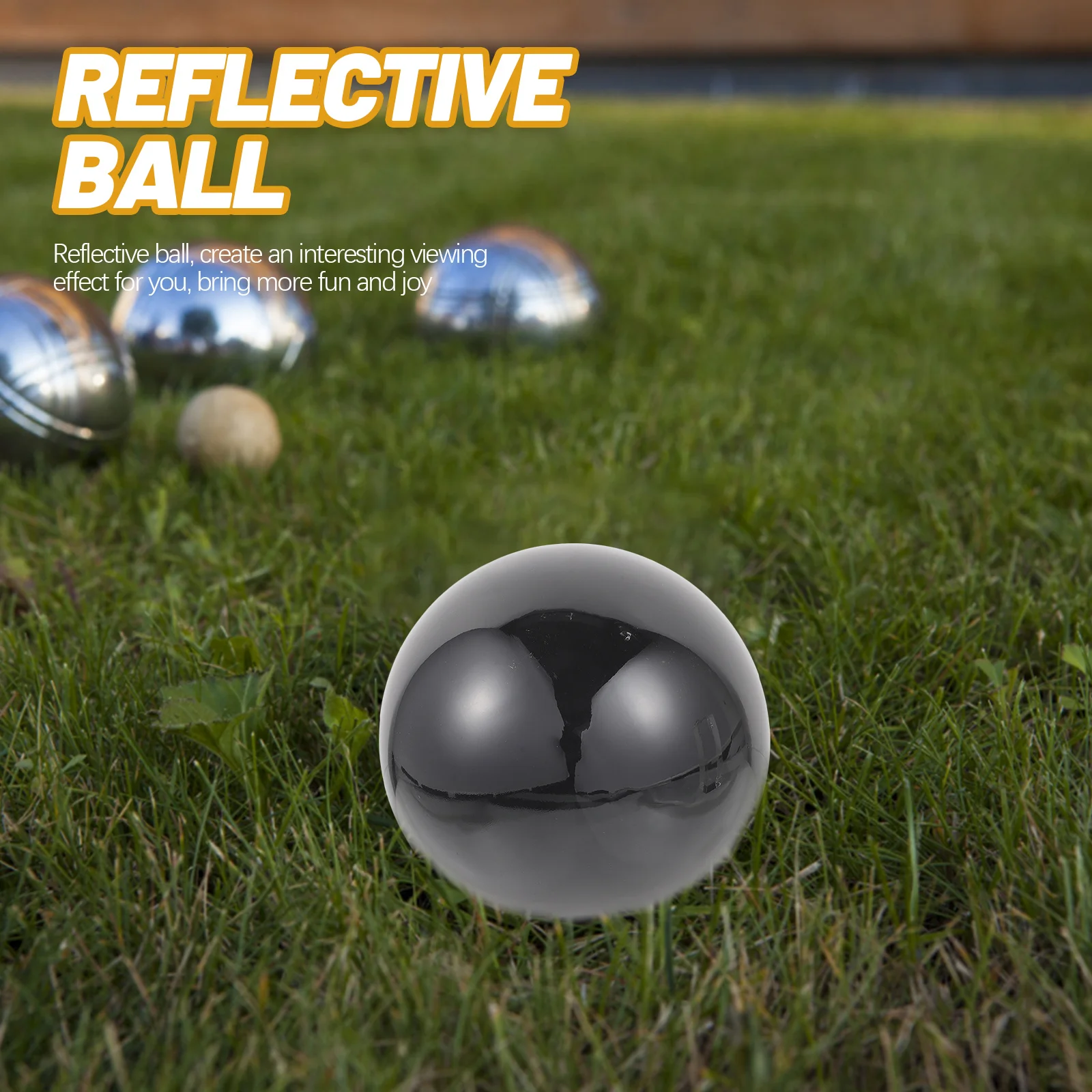 

Reflective Gazing Ball Colorful Mirror Finish Stainless Steel Garden Ornament Decorative Outdoor Sphere Landscape Decoration