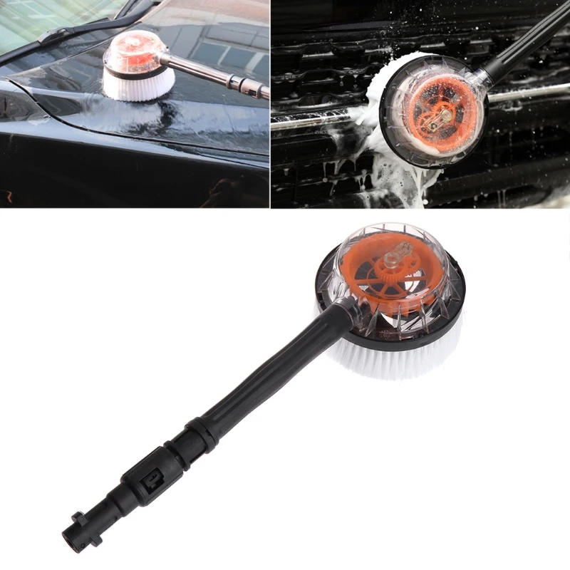 A09E-Rotating Round High Pressure Water-Gun Cleaning Car Wash Brush For Karcher